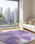 Addison Rugs Gentle Waves Lilac Washable Indoor-Outdoor Rug