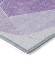Addison Rugs Gentle Waves Lilac Washable Indoor-Outdoor Rug