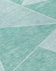 Addison Rugs Gentle Waves Teal Washable Indoor-Outdoor Rug
