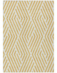 Addison Rugs Geometric Gold Washable Indoor-Outdoor Rug