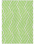 Addison Rugs Geometric Green Washable Indoor-Outdoor Rug