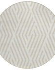 Addison Rugs Geometric Ivory Washable Indoor-Outdoor Rug