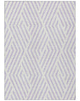 Addison Rugs Geometric Lavender Washable Indoor-Outdoor Rug