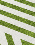 Addison Rugs Geometric Olive Washable Indoor-Outdoor Rug