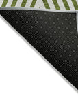 Addison Rugs Geometric Olive Washable Indoor-Outdoor Rug