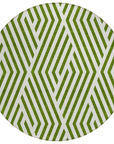 Addison Rugs Geometric Olive Washable Indoor-Outdoor Rug