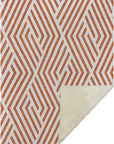 Addison Rugs Geometric Orange Washable Indoor-Outdoor Rug