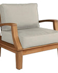 HiTeak Grande Teak Club Chair Sunbrella Cushion
