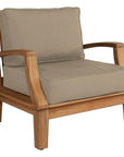 HiTeak Grande Teak Club Chair Sunbrella Cushion