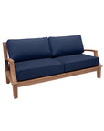 HiTeak Grande Teak Patio Deep Sofa Set with Sunbrella 4PC