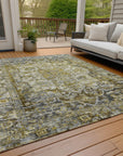 Addison Rugs Haelas Gray Washable Indoor-Outdoor Rug
