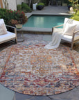 Addison Rugs Haelas Orange Washable Indoor-Outdoor Rug