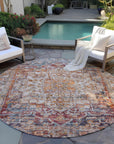 Addison Rugs Haelas Orange Washable Indoor-Outdoor Rug