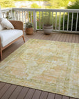 Addison Rugs Haeleth Gold Washable Indoor-Outdoor Rug