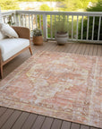 Addison Rugs Haeleth Orange Washable Indoor-Outdoor Rug