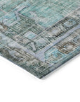 Addison Rugs Haeleth Teal Washable Indoor-Outdoor Rug