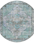 Addison Rugs Haeleth Teal Washable Indoor-Outdoor Rug