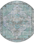 Addison Rugs Haeleth Teal Washable Indoor-Outdoor Rug