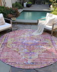 Addison Rugs Haelien Pink Washable Indoor-Outdoor Rug