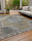 Addison Rugs Haelion Brown Washable Indoor-Outdoor Rug