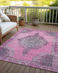Addison Rugs Haelion Pink Washable Indoor-Outdoor Rug
