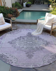 Addison Rugs Haelion Plum Washable Indoor-Outdoor Rug
