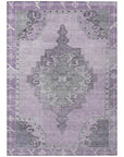 Addison Rugs Haelion Plum Washable Indoor-Outdoor Rug