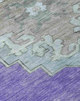 Addison Rugs Haelion Purple Washable Indoor-Outdoor Rug