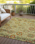 Addison Rugs Haelira Gold Washable Indoor-Outdoor Rug