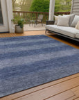 Addison Rugs Haelius Blue Washable Indoor-Outdoor Rug