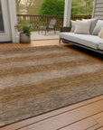 Addison Rugs Haelius Brown Washable Indoor-Outdoor Rug