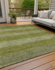 Addison Rugs Haelius Green Washable Indoor-Outdoor Rug