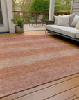 Addison Rugs Haelius Orange Washable Indoor-Outdoor Rug