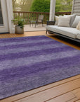 Addison Rugs Haelius Purple Washable Indoor-Outdoor Rug