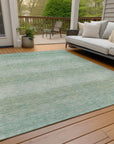 Addison Rugs Haelius Teal Washable Indoor-Outdoor Rug