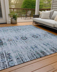 Addison Rugs Haelon Blue Washable Indoor-Outdoor Rug