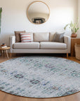 Addison Rugs Haelon Blue Washable Indoor-Outdoor Rug