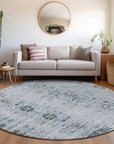 Addison Rugs Haelon Blue Washable Indoor-Outdoor Rug