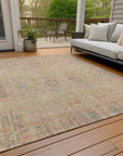 Addison Rugs Haelon Brown Washable Indoor-Outdoor Rug