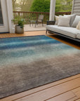 Addison Rugs Haelor Blue Washable Indoor-Outdoor Rug