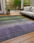 Addison Rugs Haelor Green Washable Indoor-Outdoor Rug