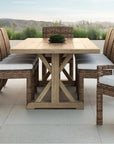 Sunset West Havana Sunbrella Outdoor Dining Armchair 2PC