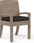 Sunset West Havana Sunbrella Outdoor Dining Armchair 2PC