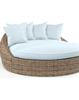 Havana Sunbrella Round Outdoor Daybed-Outdoor Daybeds-Sunset West-Canvas Skyline-LOOMLAN
