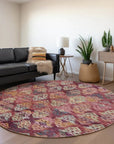 LOOMLAN Rugs Helissa Orange Washable Indoor-Outdoor Rug