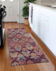 LOOMLAN Rugs Helissa Orange Washable Indoor-Outdoor Rug