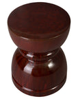 Emissary Hourglass Red Ceramic Garden Stool