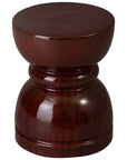 Emissary Hourglass Red Ceramic Garden Stool