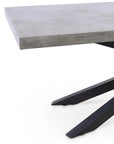 Hunter Reinforced Concrete Rectangular Dining Table-Outdoor Dining Tables-Urbia-LOOMLAN