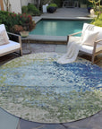 Addison Rugs Iriain Blue Washable Indoor-Outdoor Rug